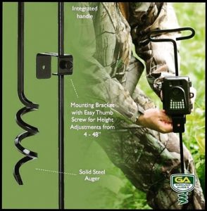 GROUND AUGER HUNTING SOLUTIONS Game Camera Stand