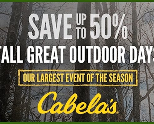 Save up to 50% Fall Great Outdoor days Cabela's