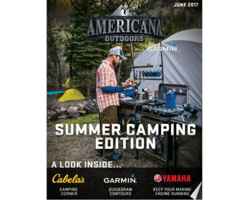 The Summer Camping Edition of Americana Outdoors Magazine.