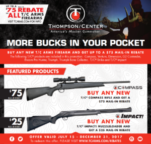 Thompson/Center Arms Launches Mail-in Rebate