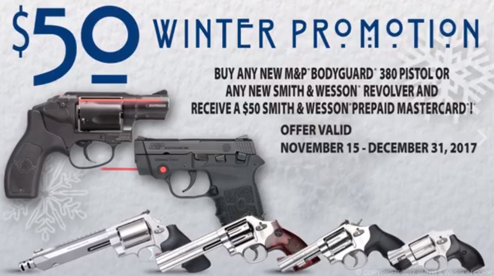 Smith & Wesson Winter Promotion 50 Rebate Americana Outdoors